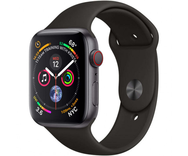 Apple Watch Series 4 44mm GPS+LTE Space Gray Aluminum Case with MidnightB Sport Band (MTUW2, MTVU2) б/у